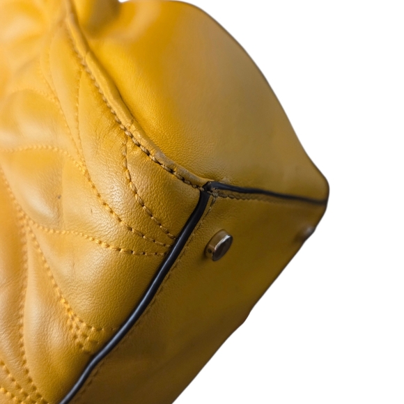 Kate Spade Quilted Yellow Chevron Tote Bag - Picture 10 of 15